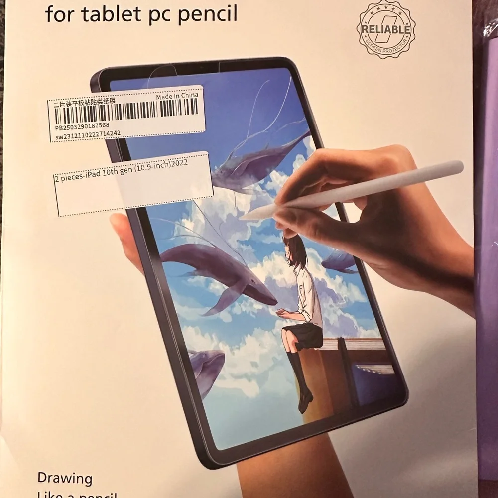 Purple Tri-Fold Tablet Cover with Matte Finish